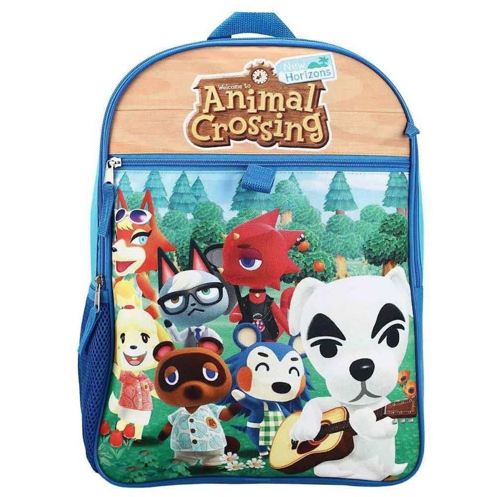 Bioworld 5 Piece Animal Crossing New Horizons Characters Backpack Set School New